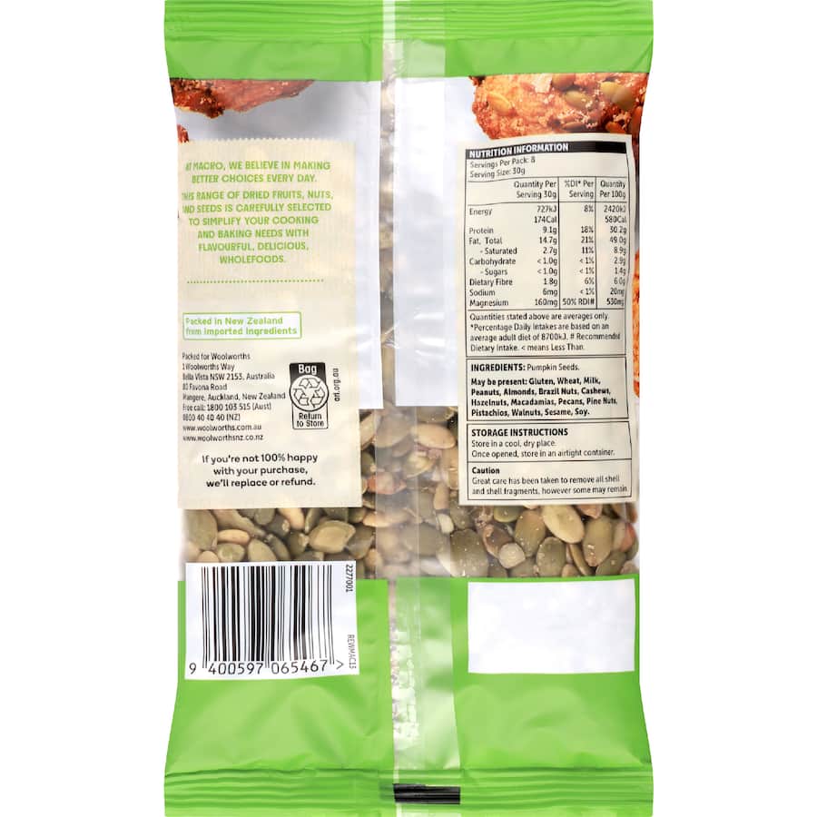 Macro Pumpkin Seeds - 250g