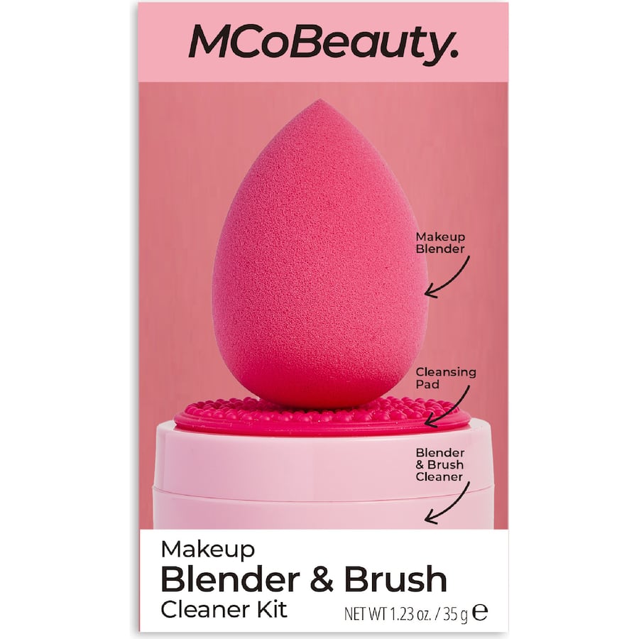 Mcobeauty Golden Makeup Blender & Brush Cleaner Set - 35g