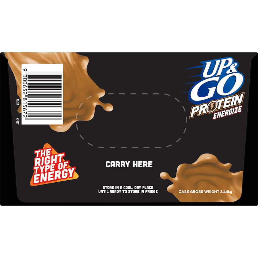 Sanitarium Up & Go Liquid Breakfast Caramel Protein - 12 x 250mL