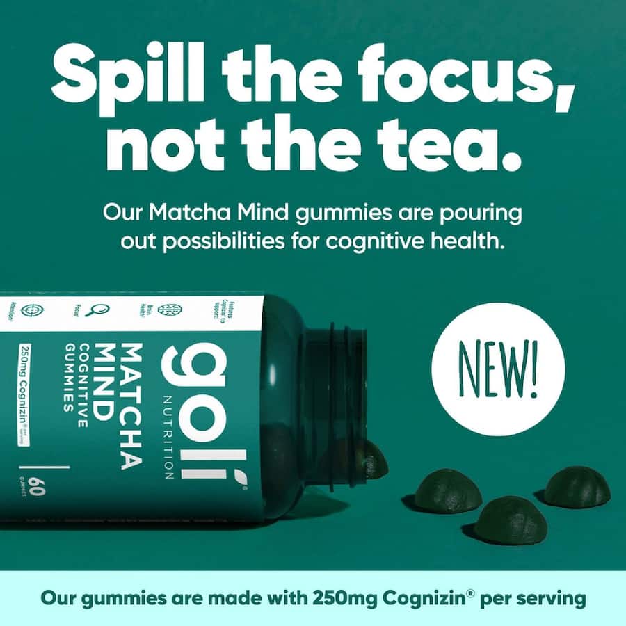 Goli Nutrition Matcha Mind Gummies - 60pack