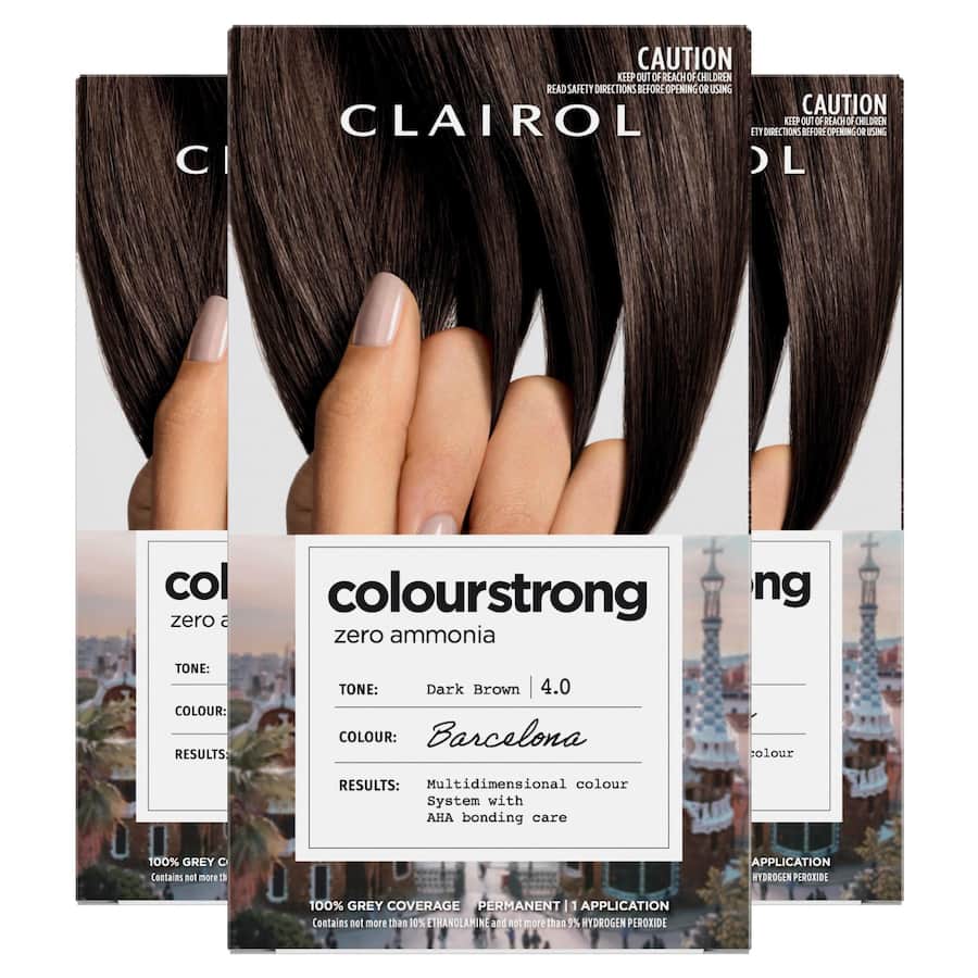 Clairol Colourstrong Hair Colour Dark Brown 4.0 1pack