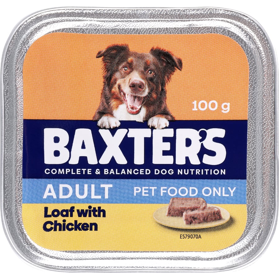 Baxter's Wet Dog Food Adult Loaf With Chicken Aluminium tray 100g