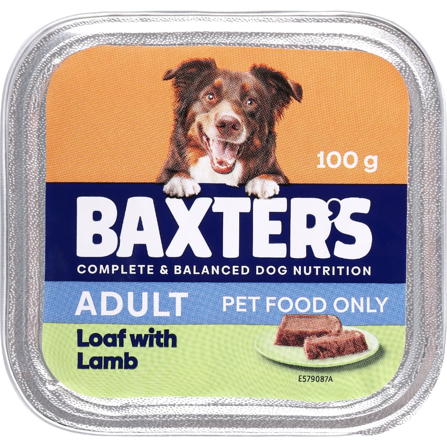 Baxter's Wet Dog Food Adult Loaf With Lamb Aluminium tray 100g