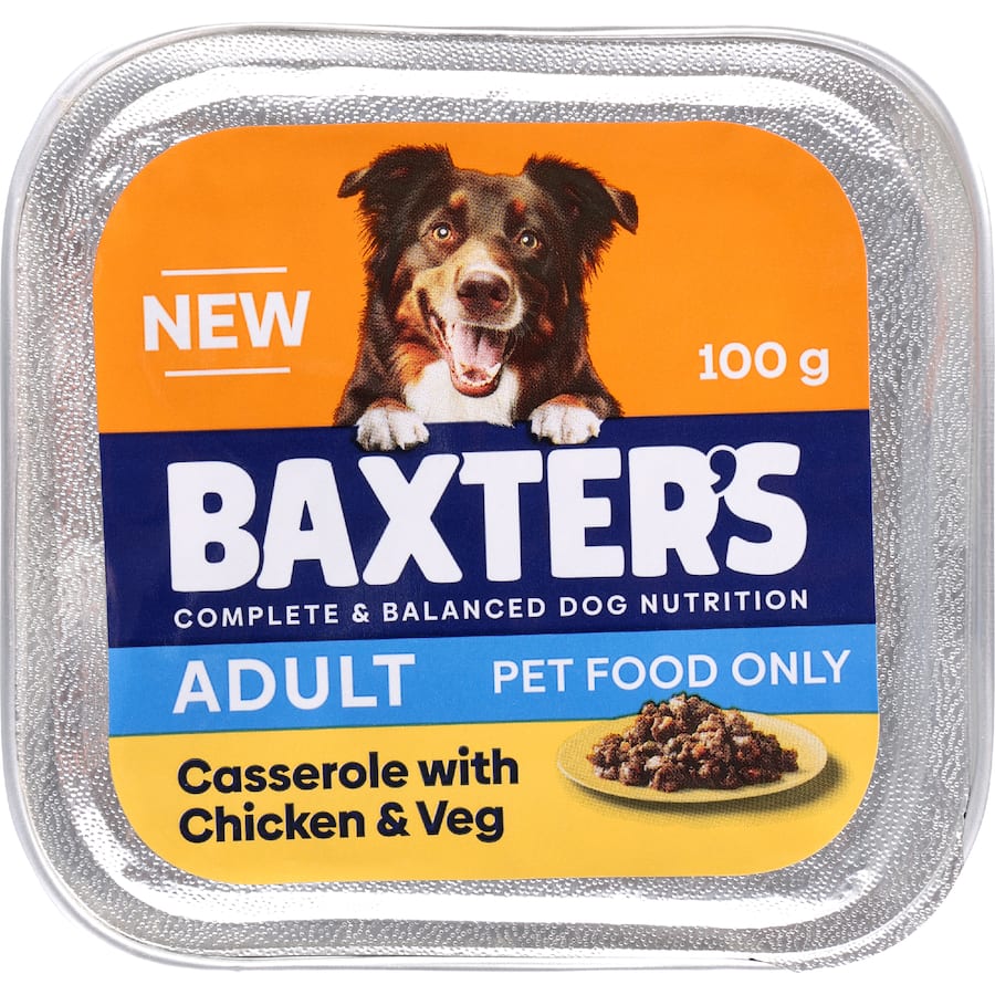 Baxter's Wet Dog Food Adult Casserole Chicken & Veg 100g