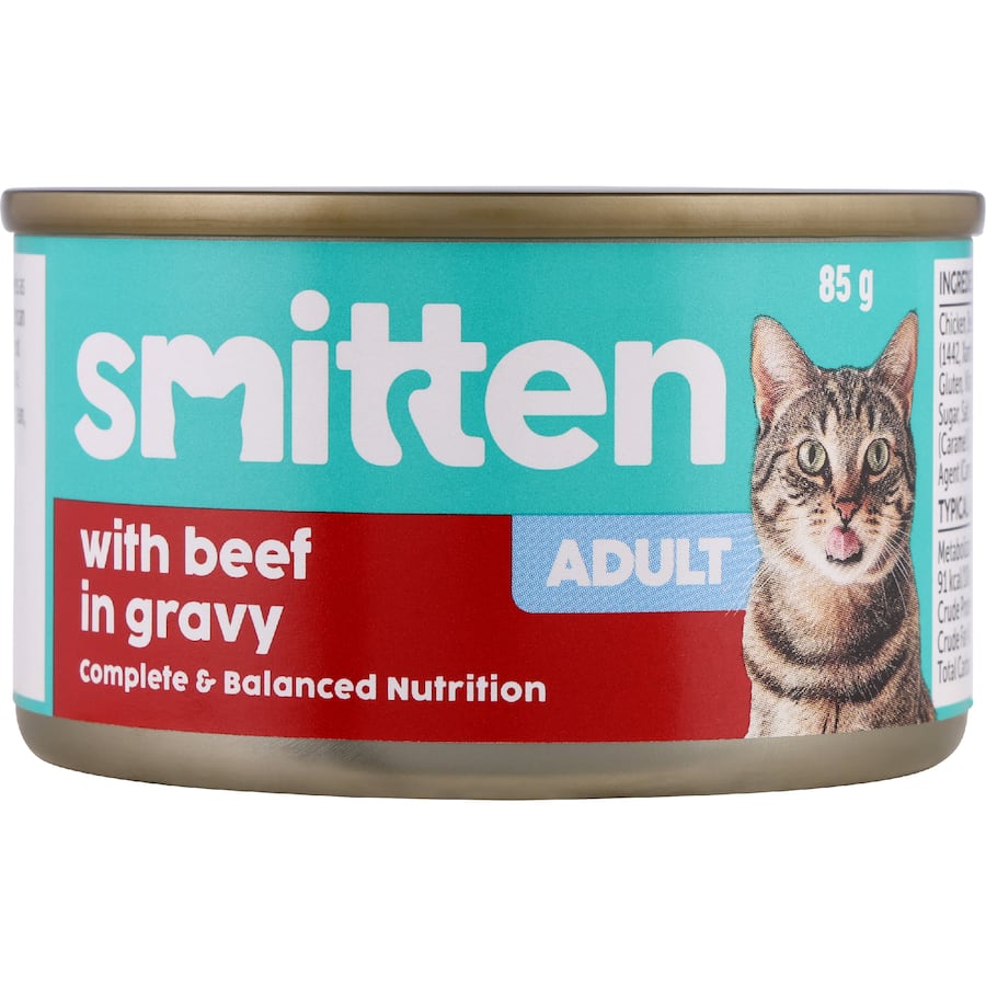 Smitten Wet Cat Food Beef In Gravy 85g
