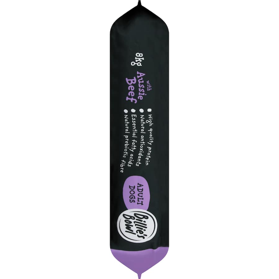 Billie's Bowl Adult Dry Dog Food Aussie Beef Bag 8kg