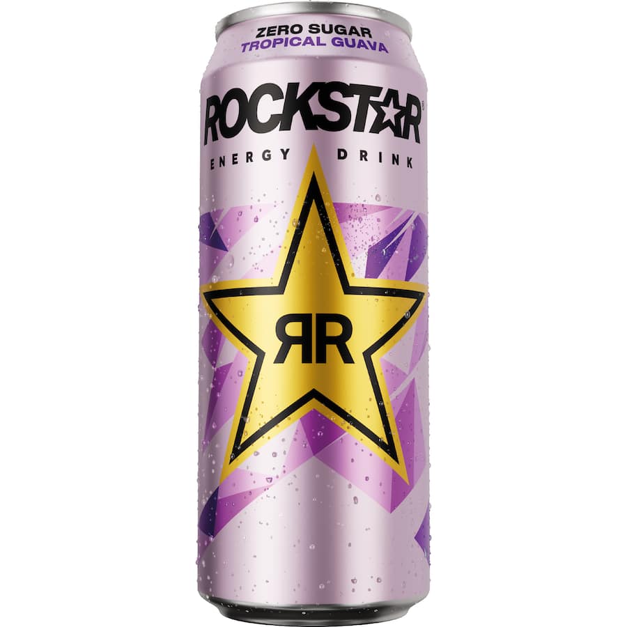 Rockstar Energy Drink Tropical Guava Zero Sugar Single can 500mL