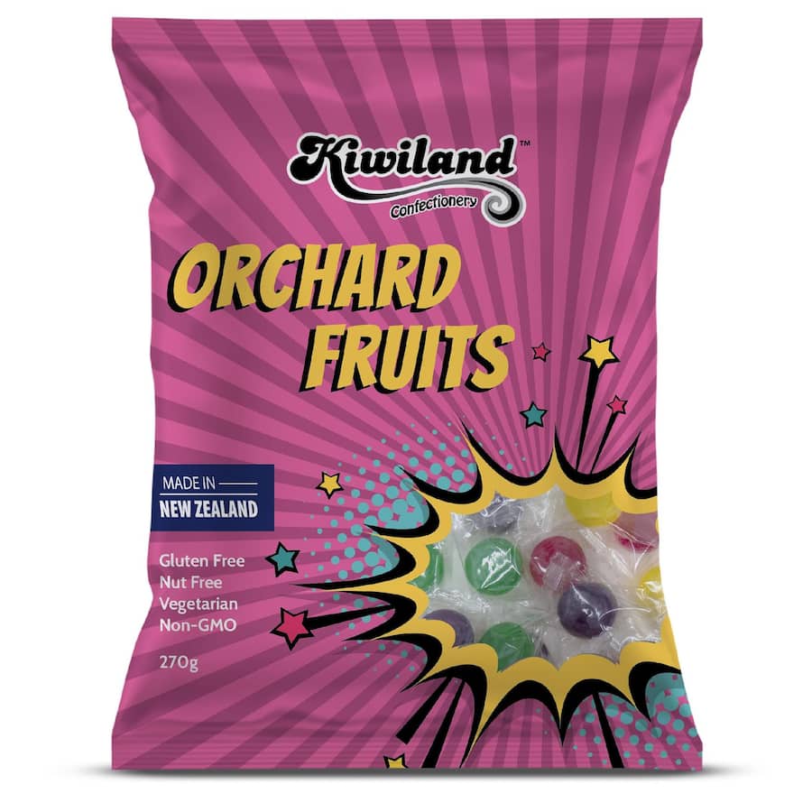 Kiwiland Sweets Orchard Fruits 270g