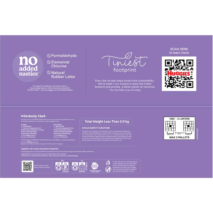 Huggies Skin Protect Nappy Pants Junior Boys & Girls 15kg+ Size 6 42pack