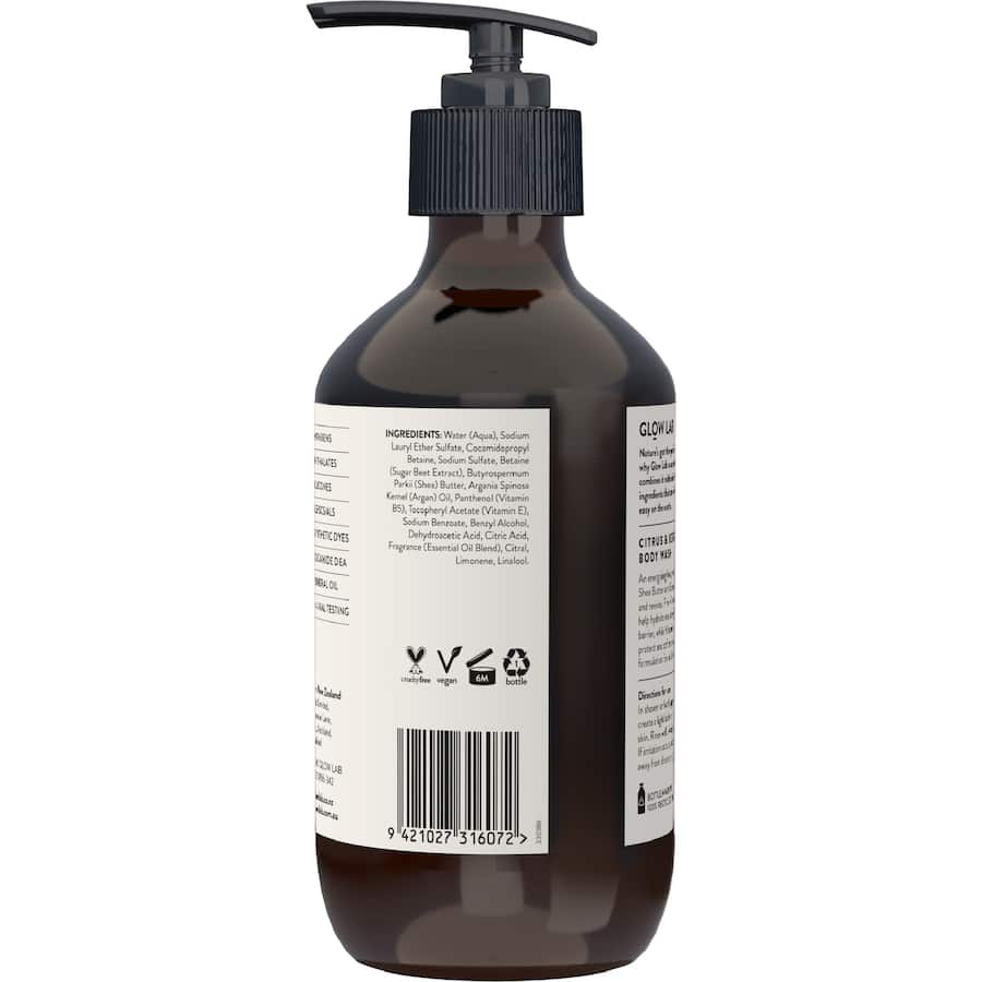 Glow Lab Body Wash Citrus & Bergamot 400mL
