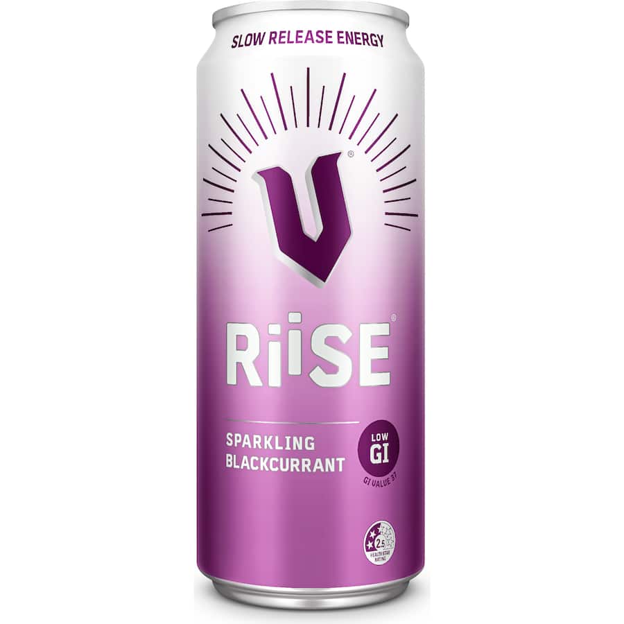 V Riise Energy Drink Blackcurrant Single can 330mL