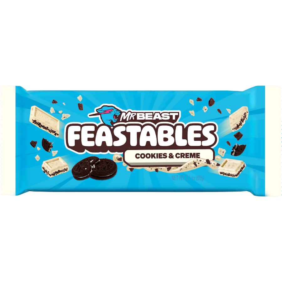 Feastables Chocolate Block Cookies & Creme - 60g
