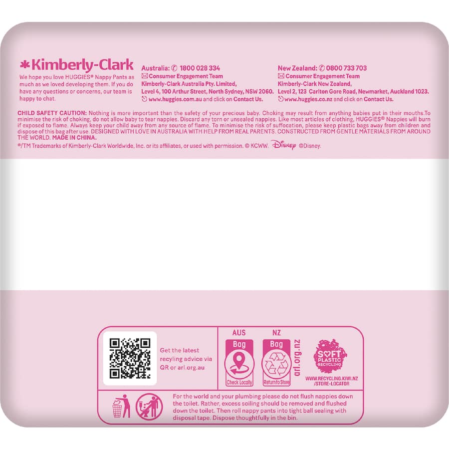 Huggies Ultra Dry Nappy Pants Walker Girls 12-17kg Size 5 13pack