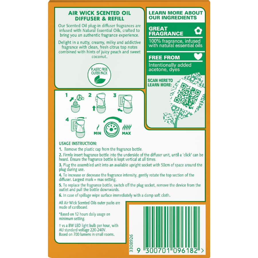 Air Wick Air Freshener Diffuser Essential Oil Ocean & Sea Salt 19mL