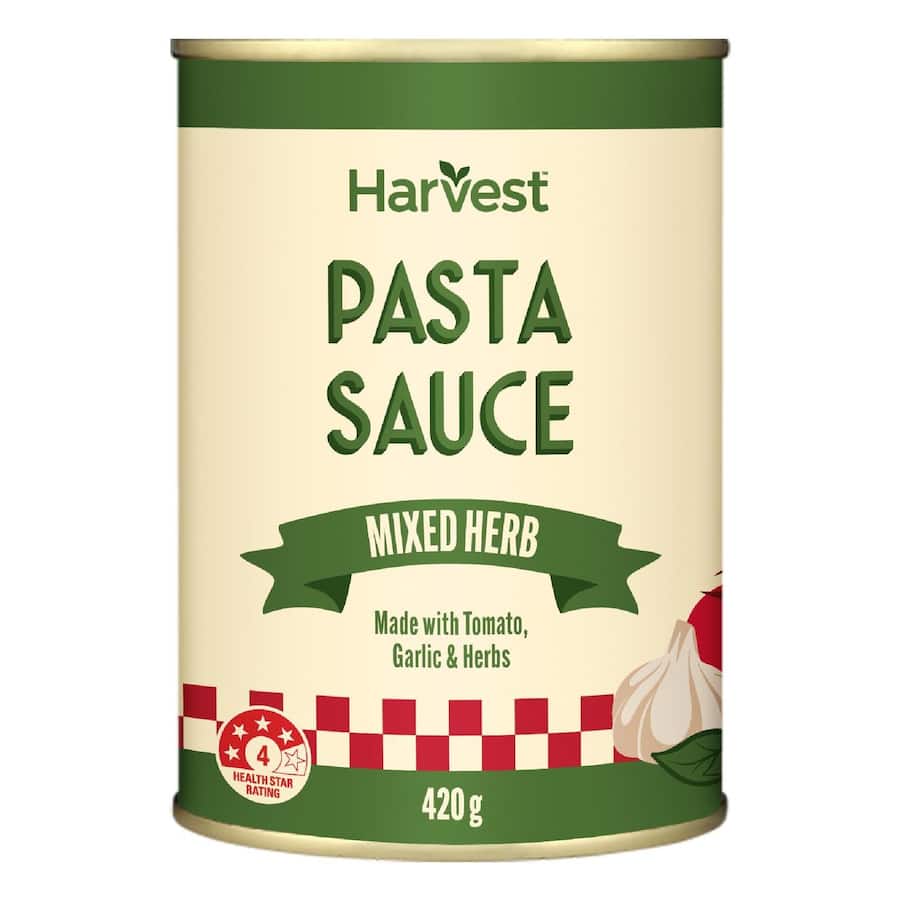 Harvest Pasta Sauce Mixed Herbs 420g