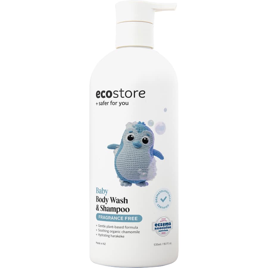 Ecostore Baby Wash Shampoo Fragrance Free 535mL