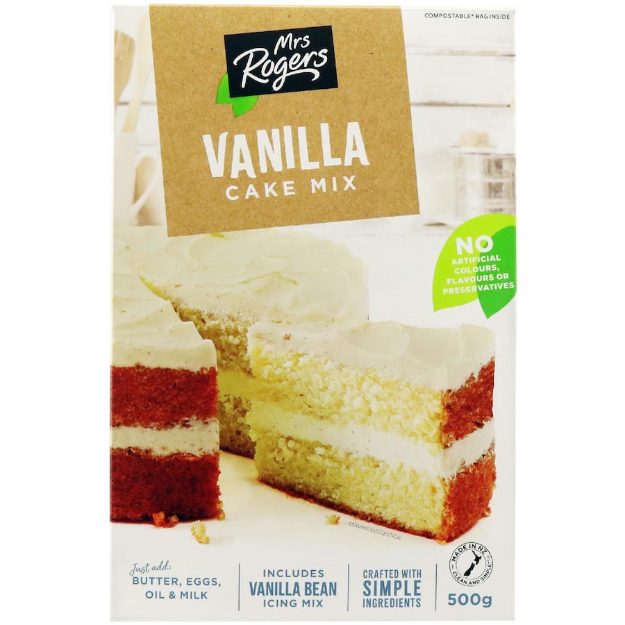 Mrs Rogers Cake Mix Vanilla 500g