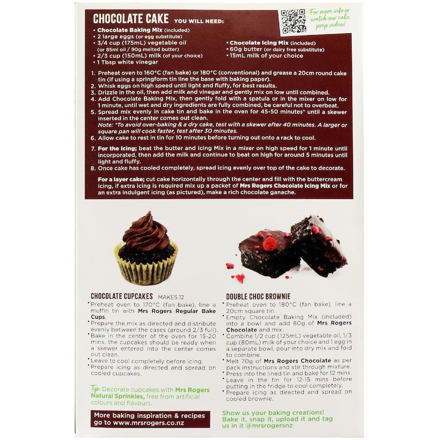 Mrs Rogers Cake Mix Chocolate 500g
