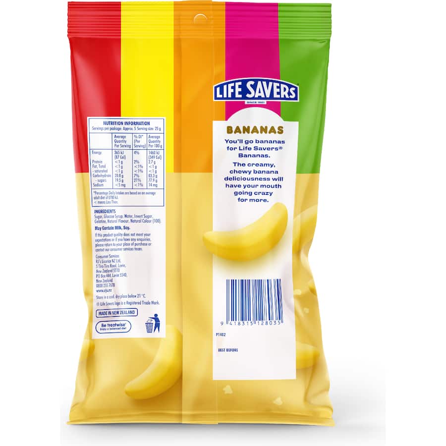 Life Savers Sweets Bananas 130g