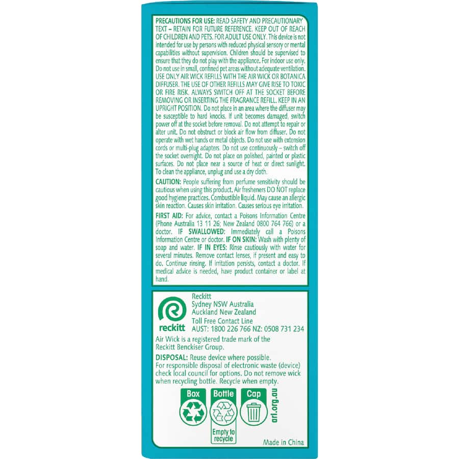 Air Wick Air Freshener Diffuser Essential Oils Ocean Sea Salt 19mL