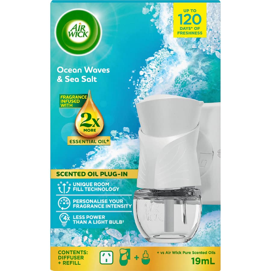 Air Wick Air Freshener Diffuser Essential Oils Ocean Sea Salt 19mL