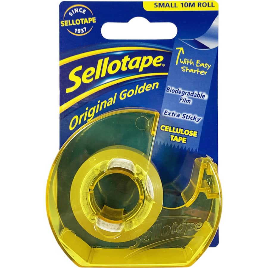Sellotape Tape Cellulose Tape On Dispenser 18mmx10m