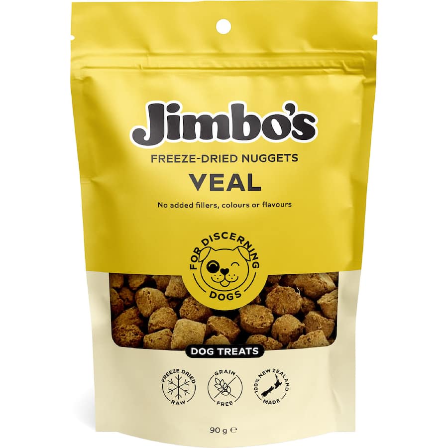 Jimbo's Dog Treats Freeze Dried Veal Nuggets 90g