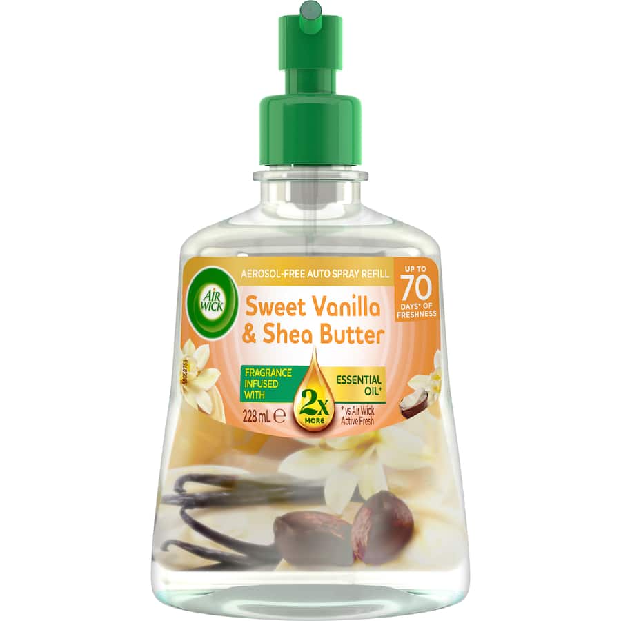 Air Wick Air Freshener Refill Sweet Vanilla & Shea Butter 228mL