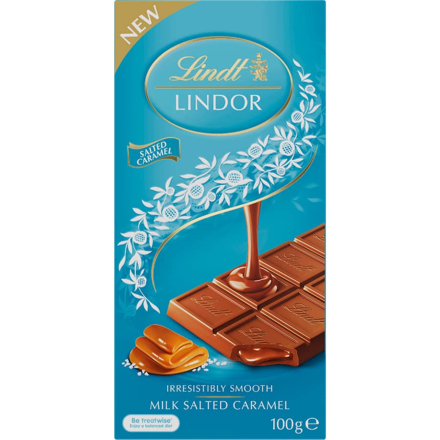 Lindor Chocolate Block Salted Caramel - 100g