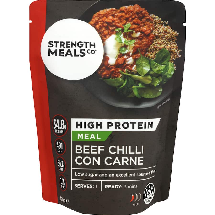 Strength Meals Co Beef Con Carne Chilli 320g