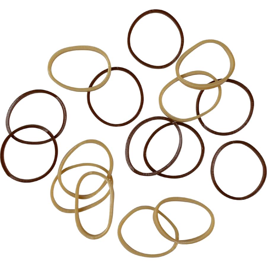 Dash Hair Ties Polybands Brown/blonde 100 pack