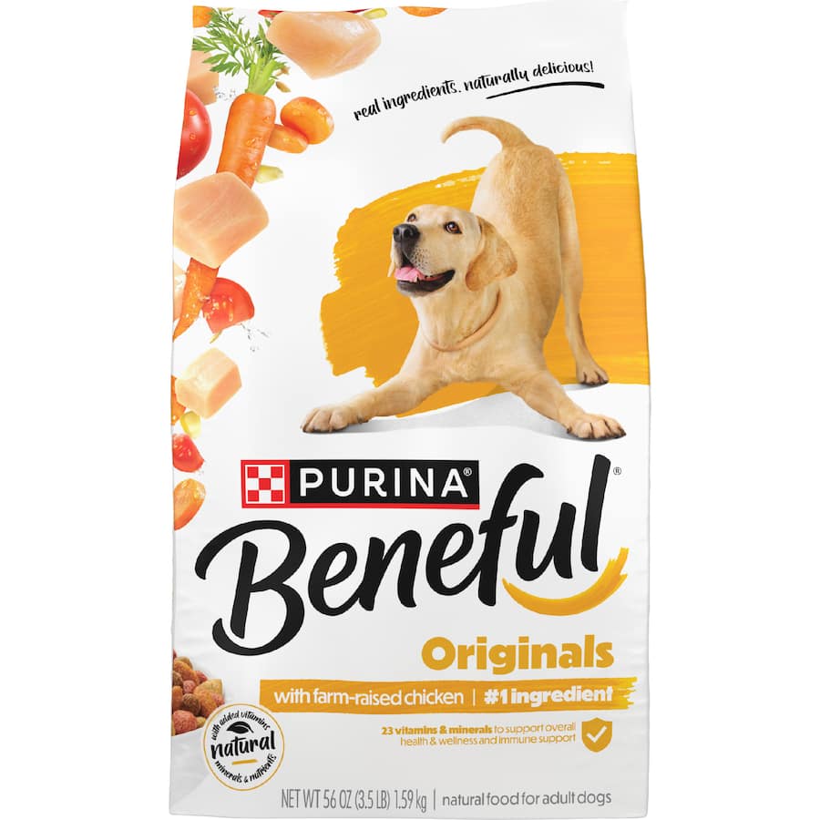 Purina Beneful Dry Dog Food Chicken Bag 1.59kg