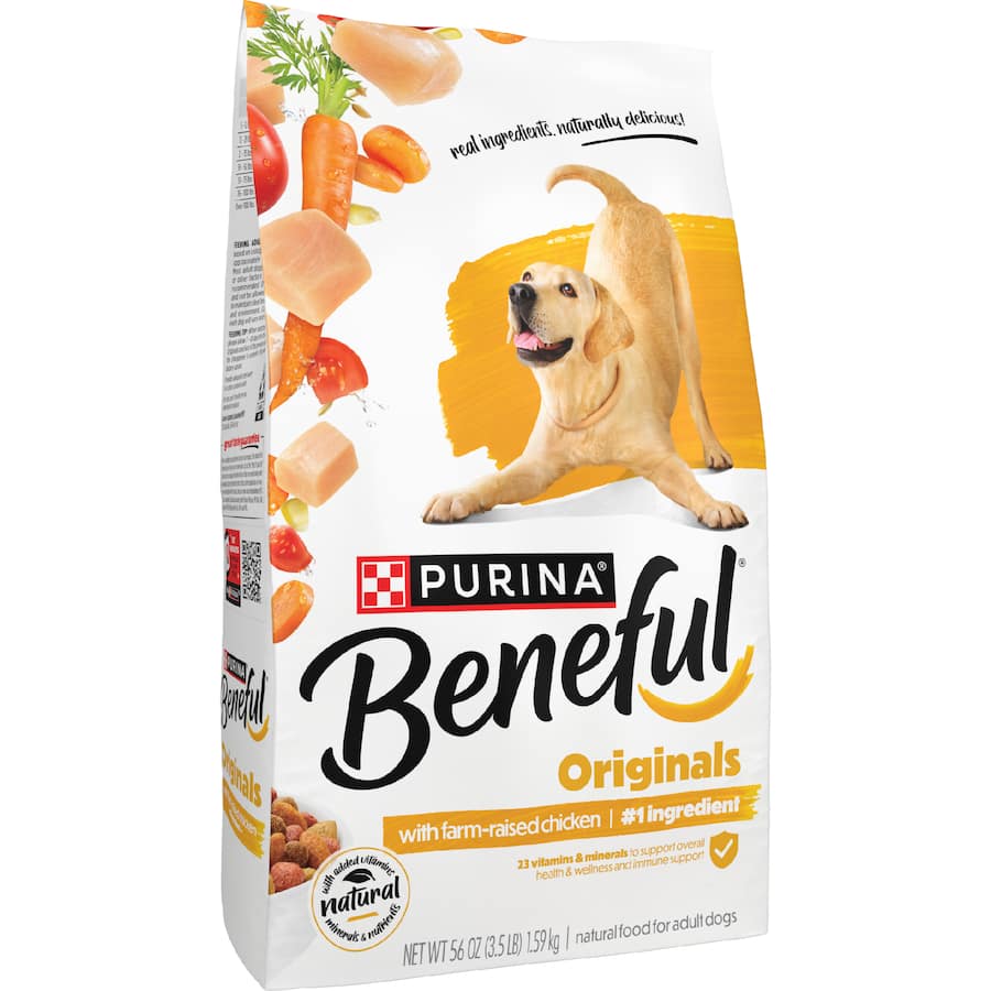 Purina Beneful Dry Dog Food Chicken Bag 1.59kg