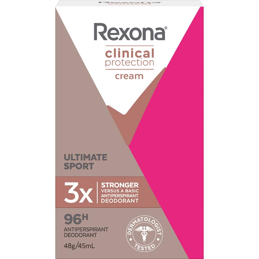 Rexona Women Clinical Protect Deodorant Cream Ultimate Sport 45mL