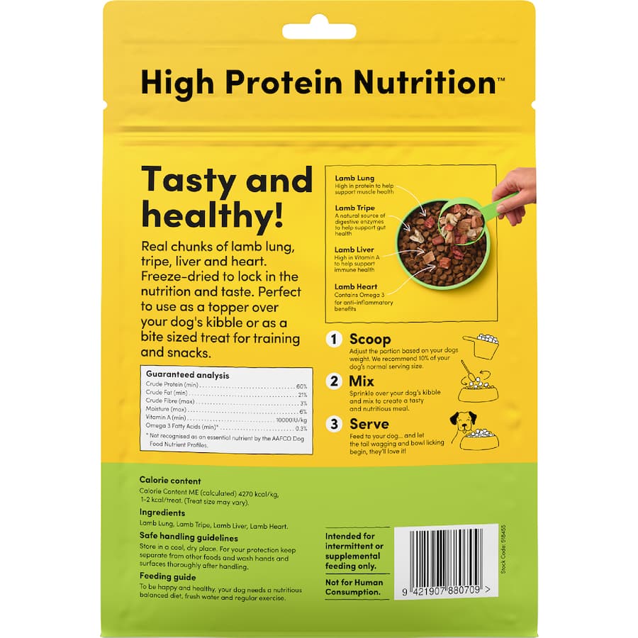 Animals Like Us Dog Treats Lamb Topper 90g