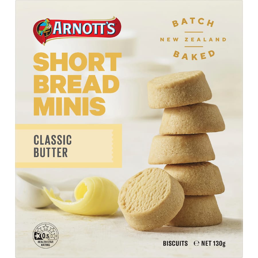 Arnott's Minis Shortbread Classic 130g