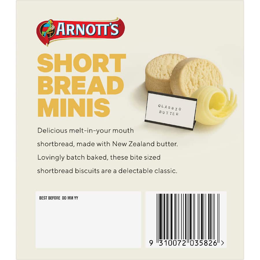 Arnott's Minis Shortbread Classic 130g