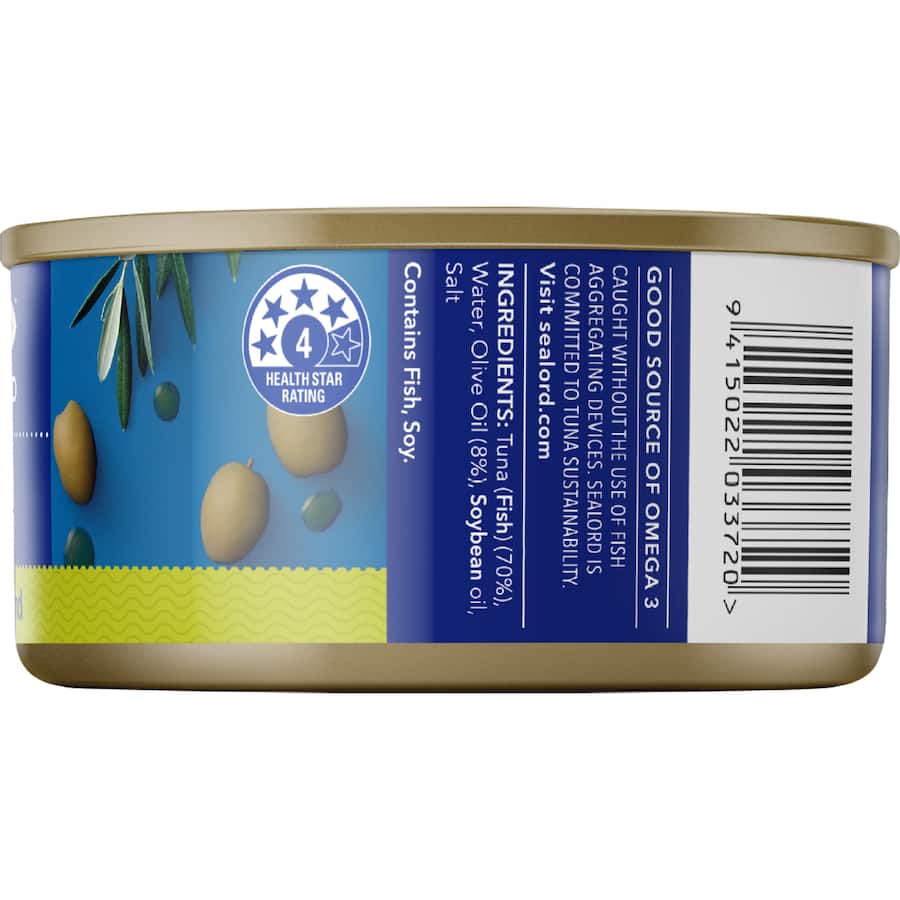 Sealord Tuna Olive Oil Blend Tear tab can 185g