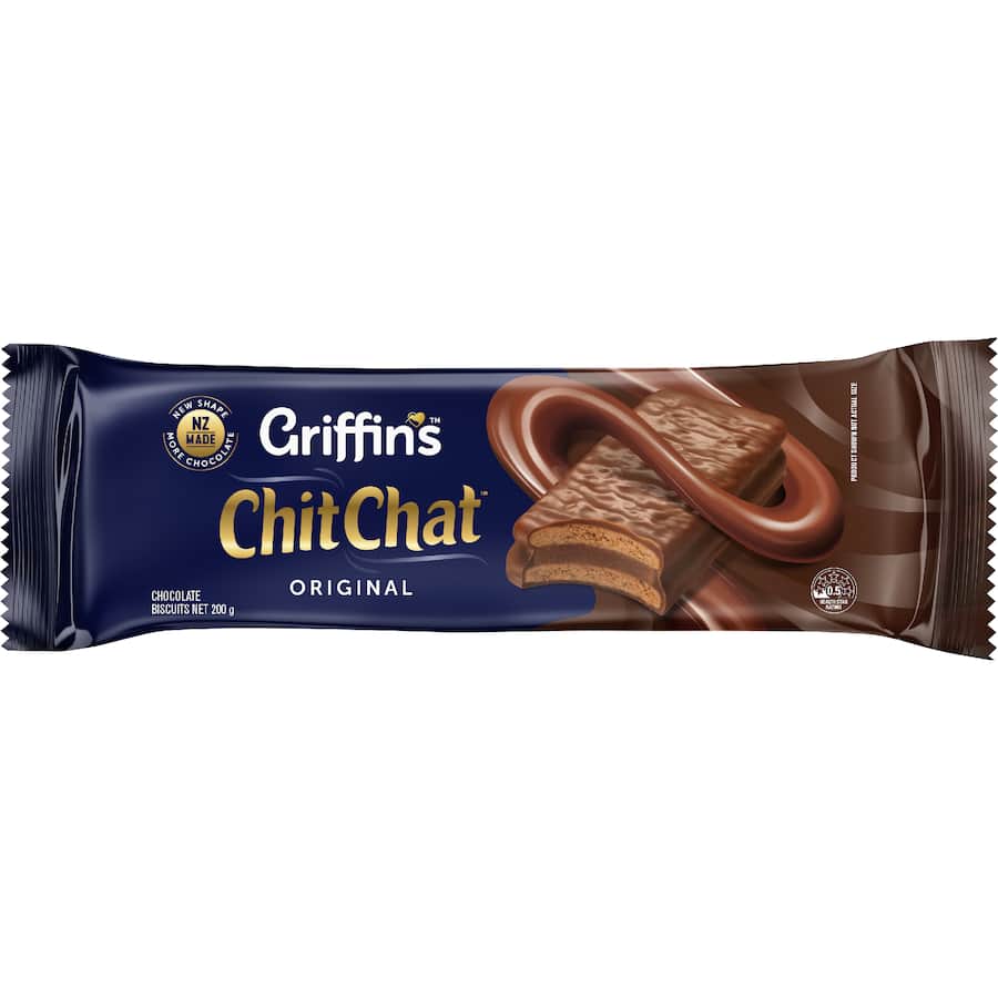 Griffin's Chit Chat Chocolate Biscuits Milk Chocolate 200g