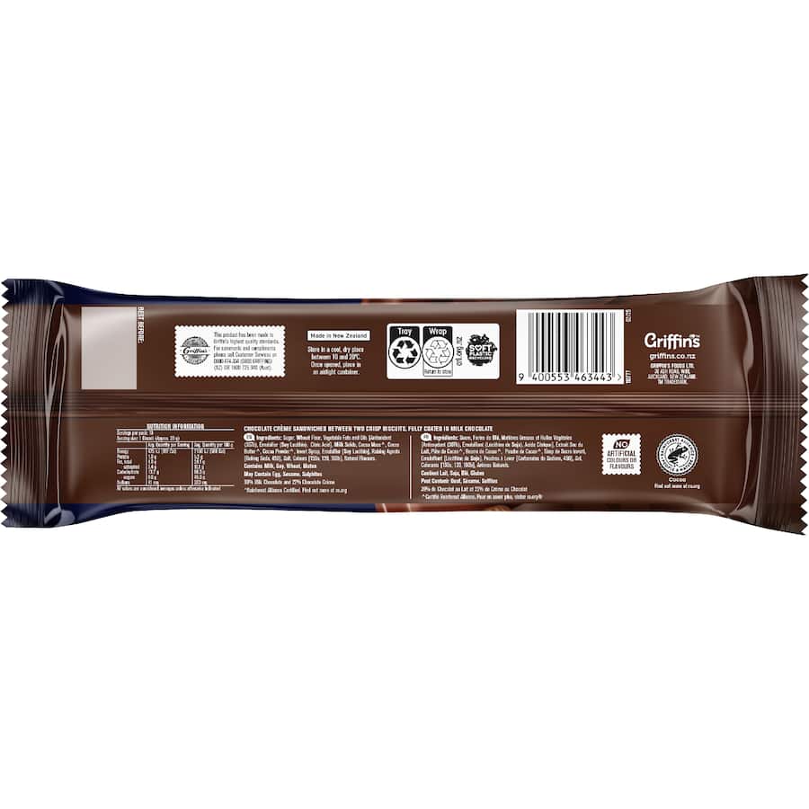 Griffin's Chit Chat Chocolate Biscuits Milk Chocolate 200g