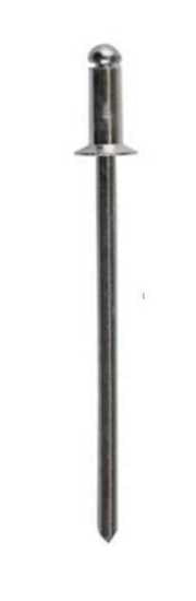 73STS6-4 SS304/Steel Truss (Dome) Head Rivet-100 Pack