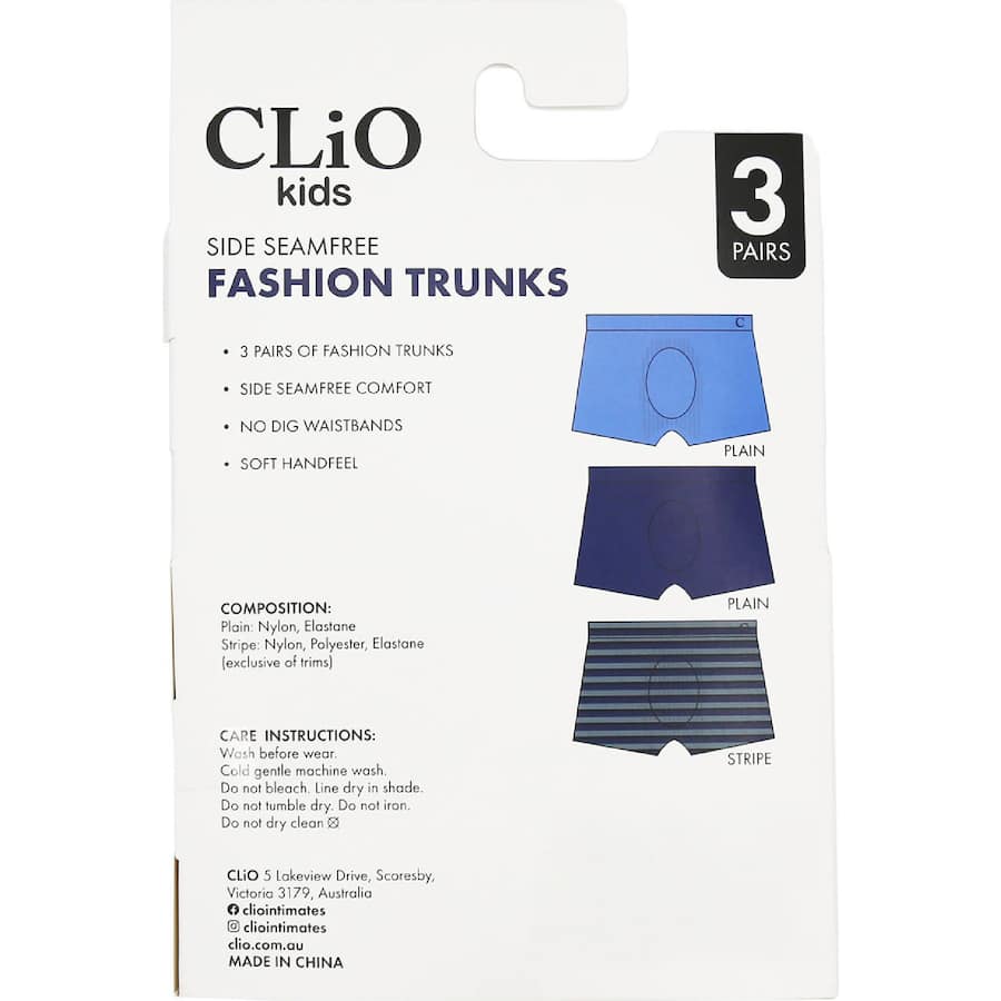 Clio Kids Trunks Assorted 8/10 3pack