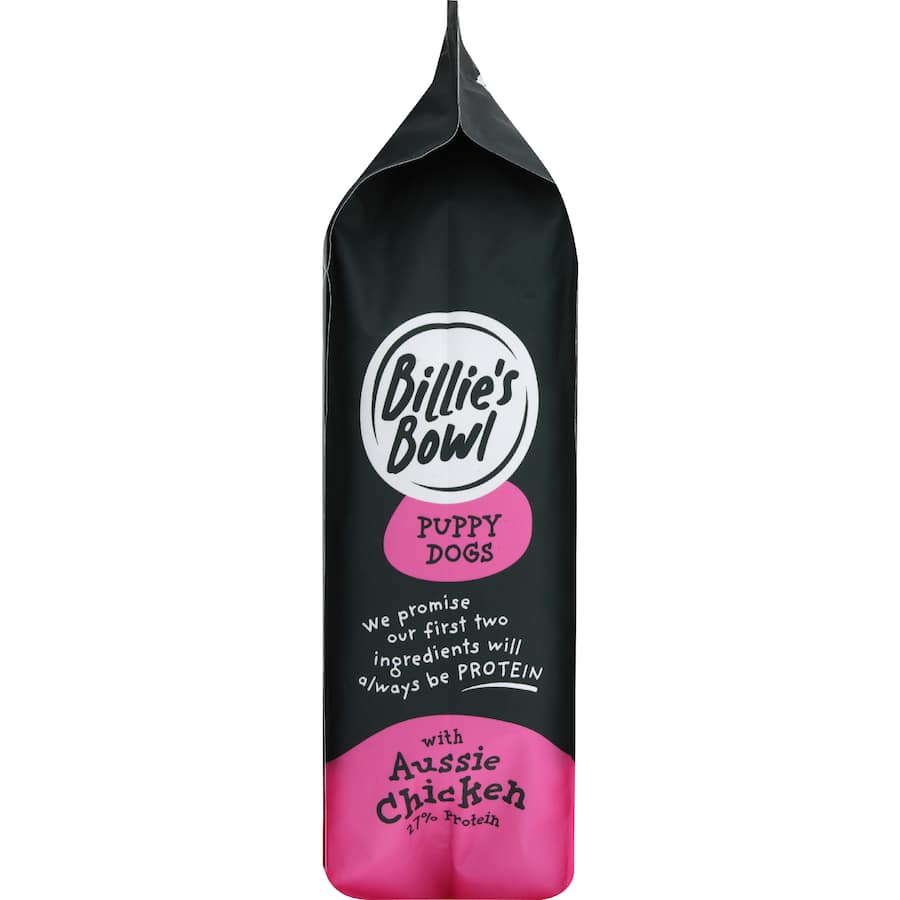 Billie's Bowl Puppy Dry Dog Food Aussie Chicken Bag 3kg