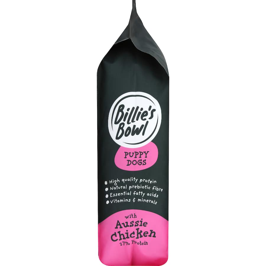 Billie's Bowl Puppy Dry Dog Food Aussie Chicken Bag 3kg