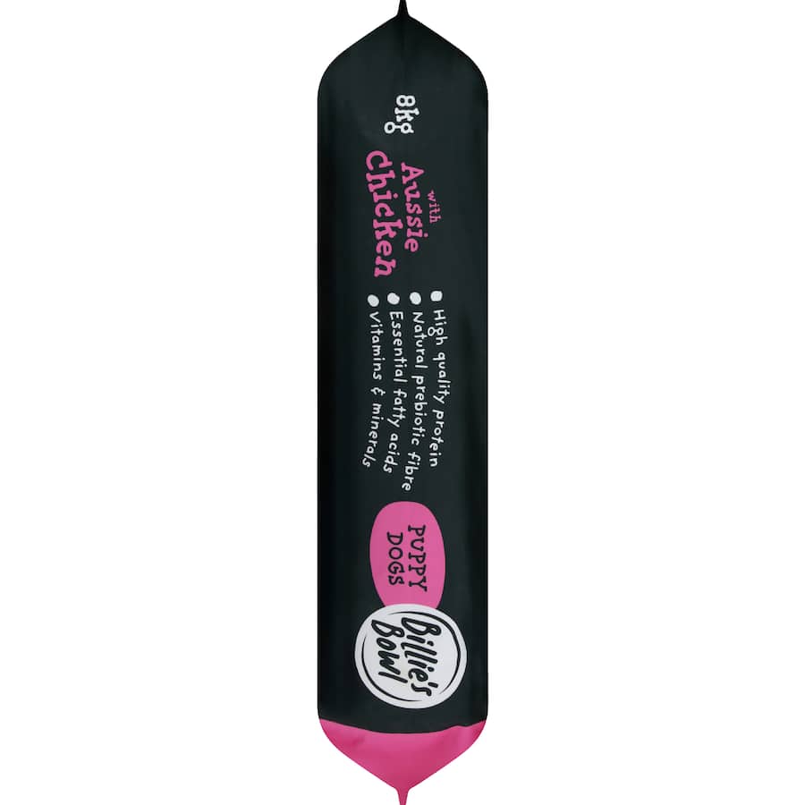 Billie's Bowl Puppy Dry Dog Food Aussie Chicken Bag 8kg