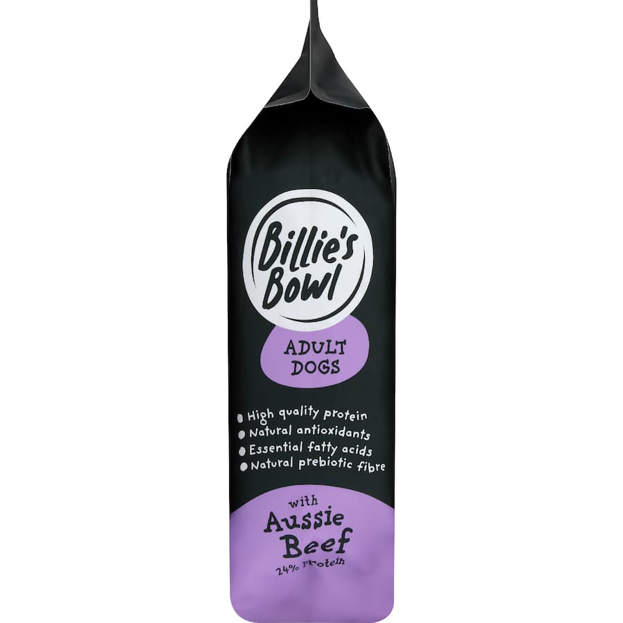 Billie's Bowl Adult Dry Dog Food Aussie Beef Bag 3kg