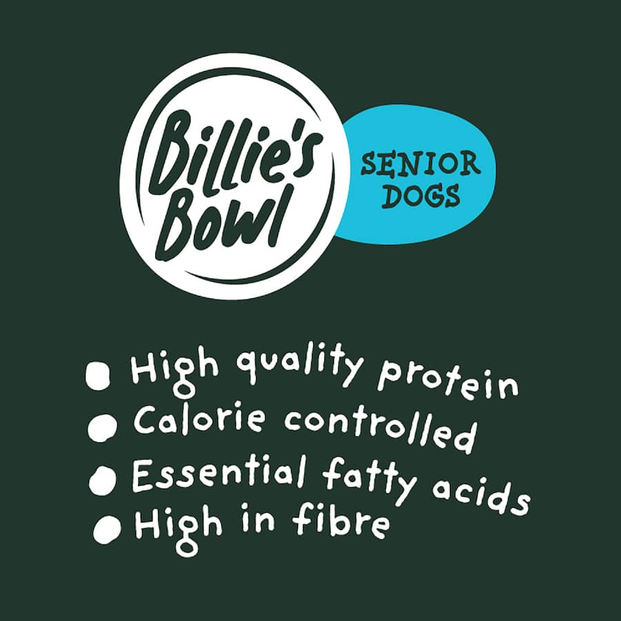 Billie's Bowl Senior Dry Dog Food Aussie Fish Bag 3kg