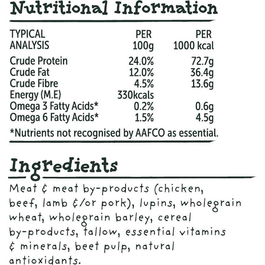 Billie's Bowl Adult Dry Dog Food Aussie Chicken Bag 3kg