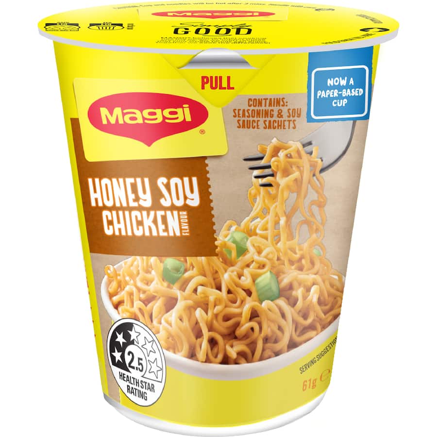 Maggi 2-minute Instant Noodles Honey Soy Chicken Cup 61g