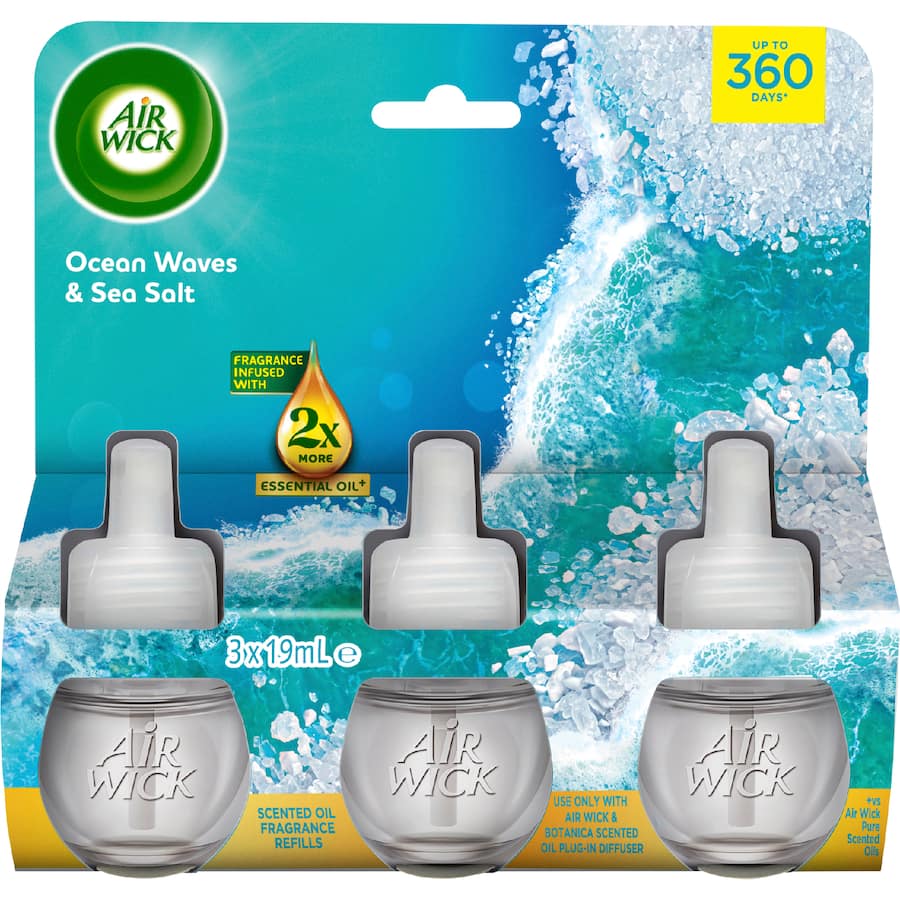 Air Wick Essential Oils Air Freshener Refill Ocean Waves & Sea Salt 57mL